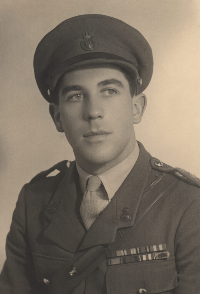 Patrick Howard-Dobson as a young soldier